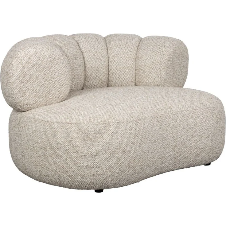 Loungesessel Duvane Beige mit Gummibaumholz-Gestell im Boho-Stil – Bild 8