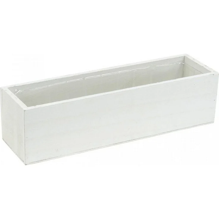 Viana Dekokorb Dekokiste Shabby Chic Pflanzkasten Holzgefäß für Blumen und – Bild 4