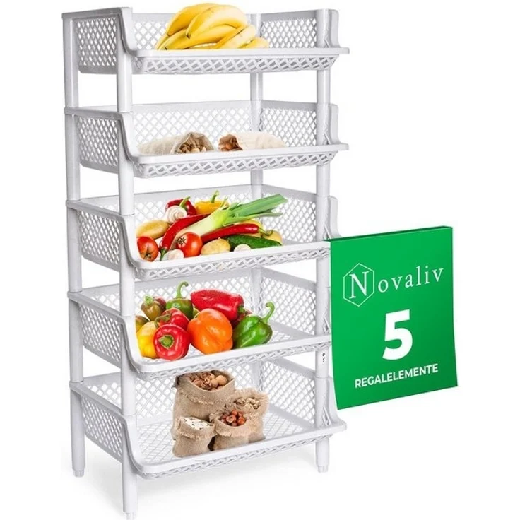 Novaliv Regal -, 5-tlg, 5x Steckregal Kunststoff – Bild 4