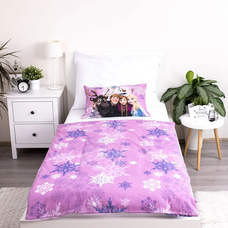Disney Frozen Kinder-Bettwäsche aus Baumwolle, 100 x 135 cm / 40 x 60 cm – Bild 3