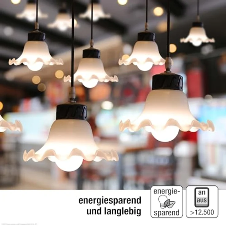 hellum LED Glühbirne E27 mit 2,2W als Ersatz für Glühbirne 25W, Mini Globe 250 Lumen 2700 Kelvin warmweiß, LED Glühlampe in klar für E27 Beleuchtung, 5 Stück 220407 – Bild 5