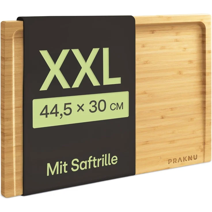 Praknu Schneidebrett XXL Schneidebrett aus Bambus Holz - Extra Groß, Bambus, (kein Set, 1-St), langlebig – Bild 1