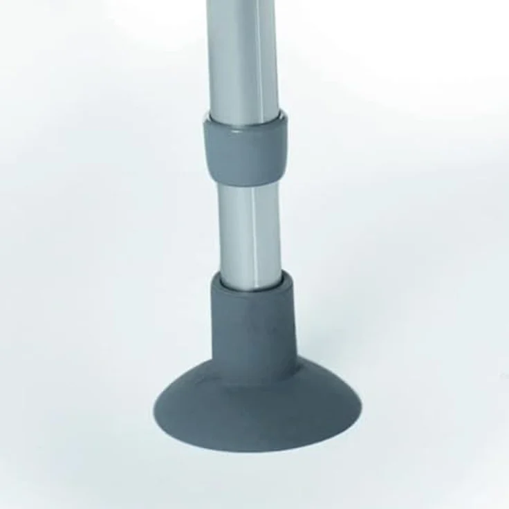 Drive Medical Duschhocker Delphi, ohne Hygieneaussparung, max. 180 kg Belastbarkeit, weiß, höhenverstellbar 45-55 cm – Bild 2