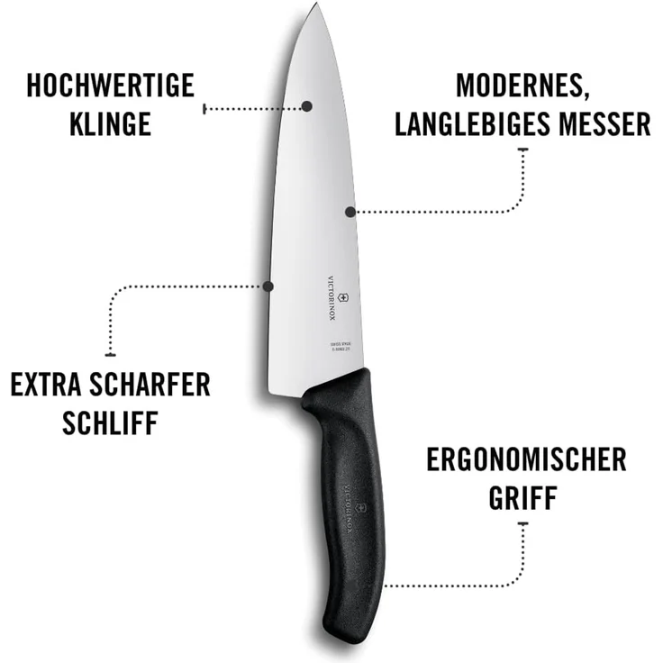 Victorinox Kochmesser 6.8063.20B Extra breites Tranchiermesser – Für präzises Tranchieren – Bild 6
