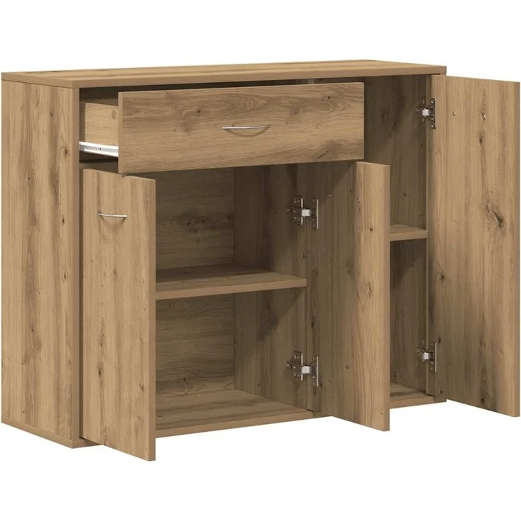 vidaXL Sideboard Artisan-Eiche 88x30x70 cm Holzwerkstoff 861141 – Bild 5