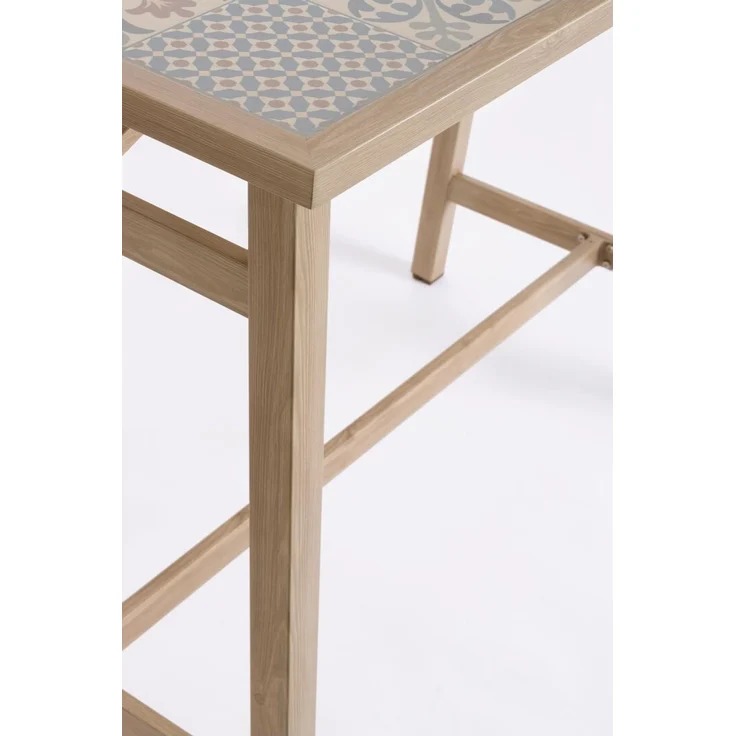 5er Garten-Barset Aremilak - Aluminium Timber Natur, Olefin Naturbeige – Bild 8