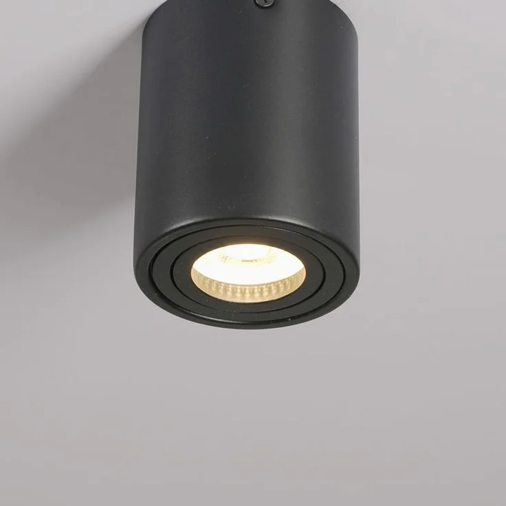 LED Aufbaustrahler schwenkbar Genius 662 rund schwarz – GU10, 230V, Metall, modern – Bild 7