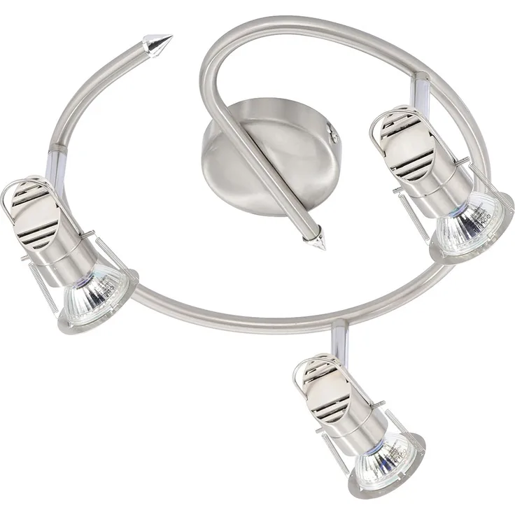 LED Deckenleuchte, beweglich, 3 Flammig, Stahl, D 42cm