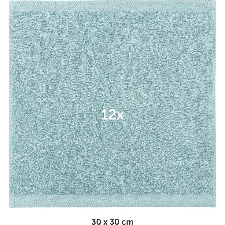 Blumtal Gästehandtücher 30x30cm - weich und saugstark, Frottee (12-St), 12er und 24er Set, 100% Baumwolle – Bild 2