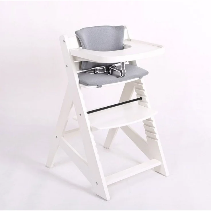 TIGGO Hochstuhl Hochstuhl Kinderhochstuhl Babyhochstuhl Treppenhochstuhl (Packung mit 1 Artikel), Gestell aus Massivholz – Bild 4
