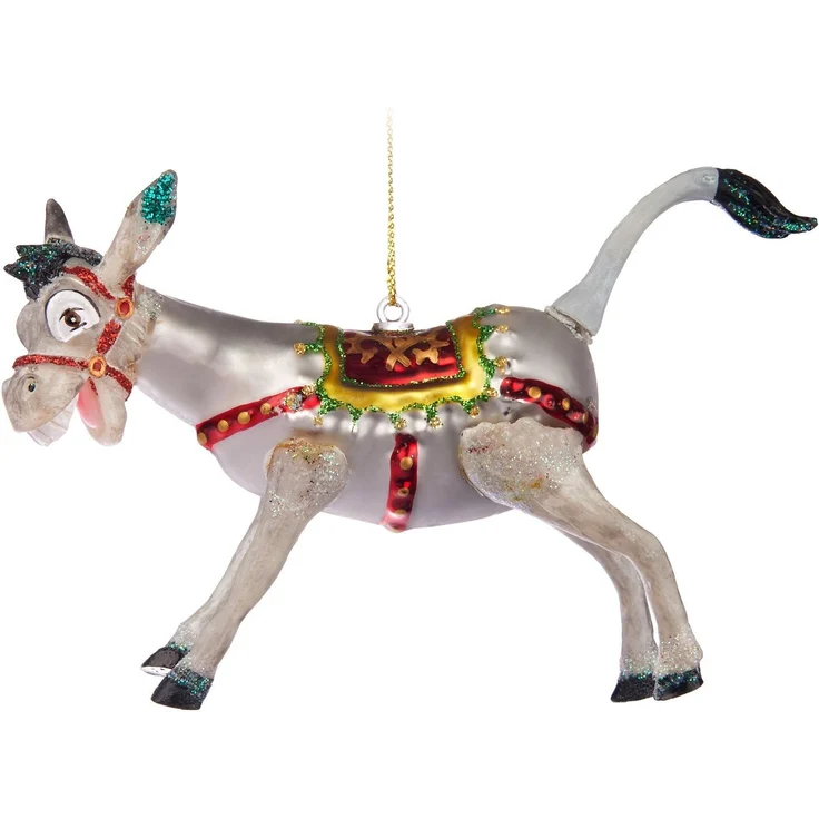 BRUBAKER Weihnachtsbaumkugel Lustige Weihnachtskugel aus Glas - Handbemalt & Mundgeblasen (1 St), Christbaumschmuck Figur - Deko Anhänger Baumkugel - Christbaumkugel – Bild 2