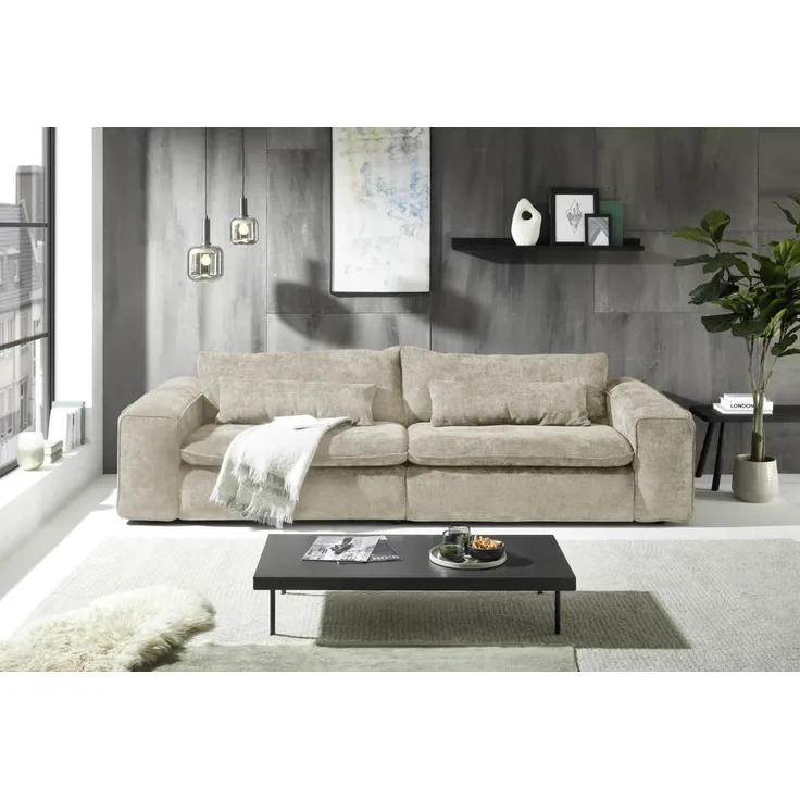 Big Sofa Venice Mikrofaser Eden optional mit Hocker – Ed Exciting Design