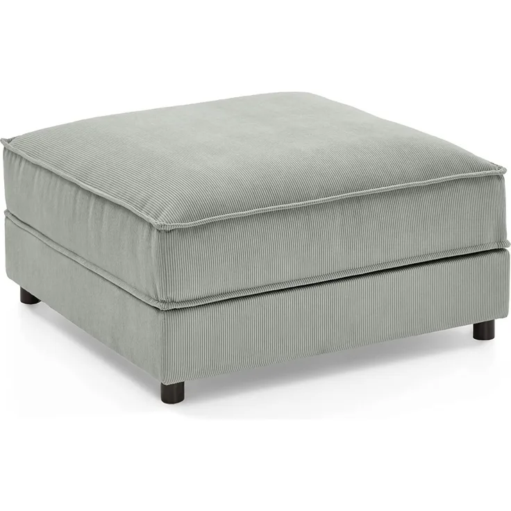 Atlantic Home Collection Polsterhocker-Modul Valan, Grau, Breite X Tiefe X Höhe: 85 x 85 x 41 cm