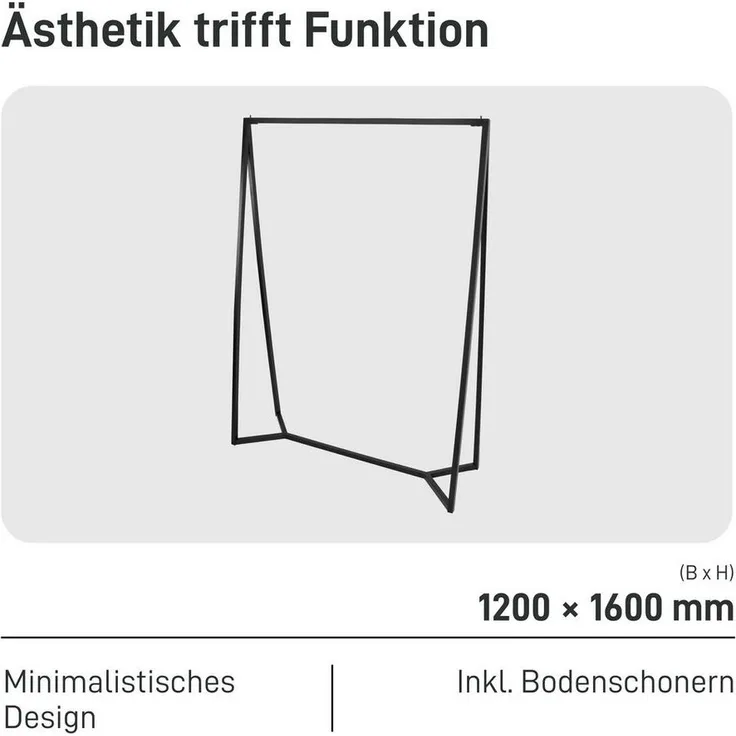 Natural Goods Berlin Kleiderständer TRIANGEL, Kleiderstange freistehend, Garderobe, Clothing Rack, Organizer