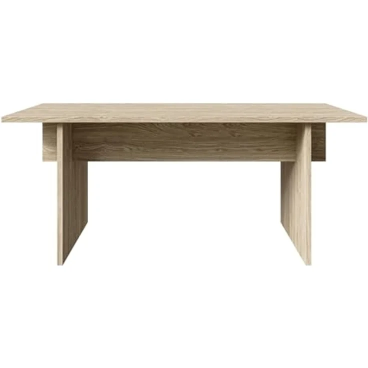 Selsey 'Duelio' Esstisch mit geteilter Platte, Eichenholzoptik, ca. 75 x 90 x 180 cm – Bild 4