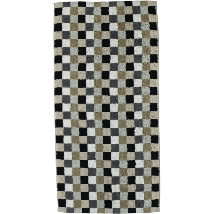 Cawö Handtücher Cawö Duschtuch Lifestyle Cube 7047, 37 Kiesel, Baumwolle (1-St) – Bild 1