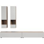 trendteam Wohnwand, (Anbauwand), Wohnwand Schrankwand 241 x 200 x 30 cm