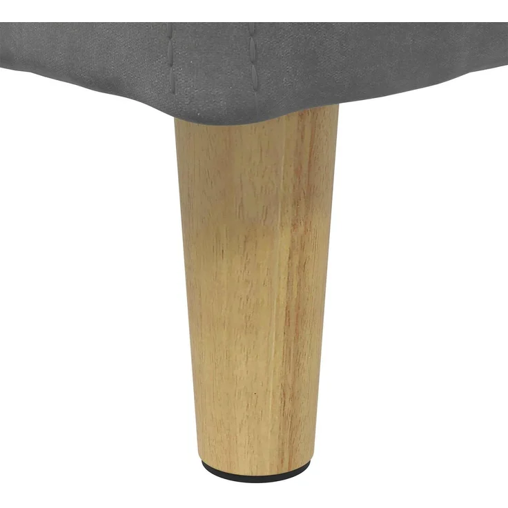 vidaXL Ottoman mit Stauraum Dunkelgrau 40 x 40 x 45 cm Samt 876811 – Bild 8