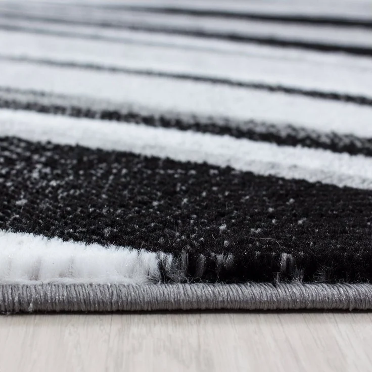 Teppium Teppich Abstrakt Wellen Design, Rechteckig, Höhe: 12 mm, Kurzflor Teppich Wohnzimmer Abstrakt Wellen Design versch. größe – Bild 3