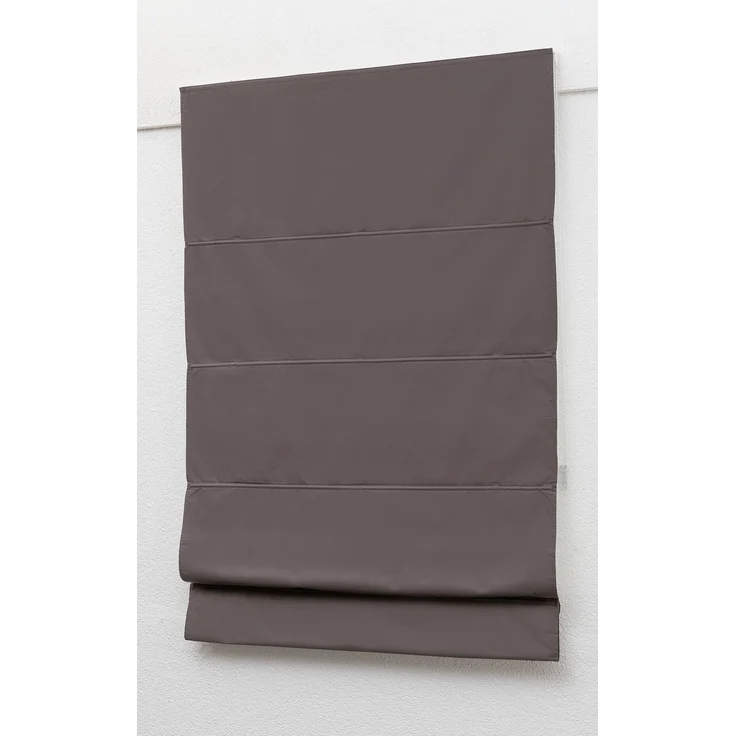 Lysel Outlet Raffrollo braungrau, abdunkelnd mit Kettenzug, Maße: (Bx H) 80cm * 180cm – Bild 6