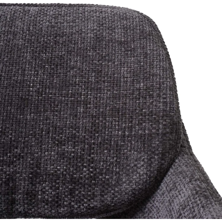 2er-Set Esszimmerstuhl HWC-N74, Küchenstuhl, drehbar Auto-Return, Stoff Chenille (490g/m²) ~ dunkelgrau – Bild 5