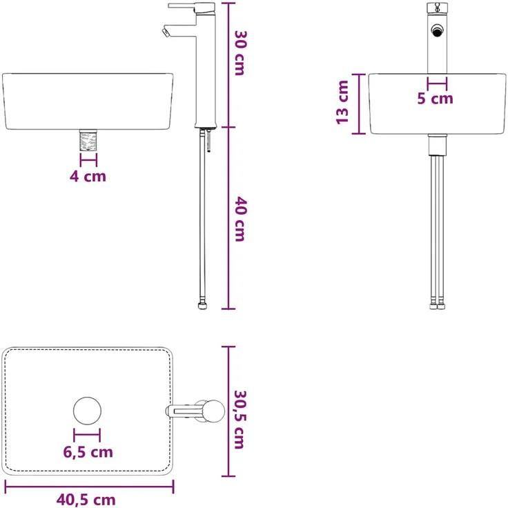 vidaXL Badezimmerschrank-Set 2 stk. Artisan-Eiche 33 x 34,5 x 100 cm 3406132 – Bild 12