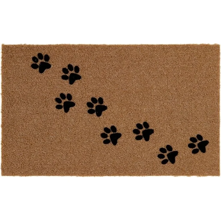 ASTRA Fußmatte Power Flock 2, rechteckig, Höhe: 10 mm, Flock Fussmatte, Türmatte mit Hundepfoten, wetterfest – Bild 4