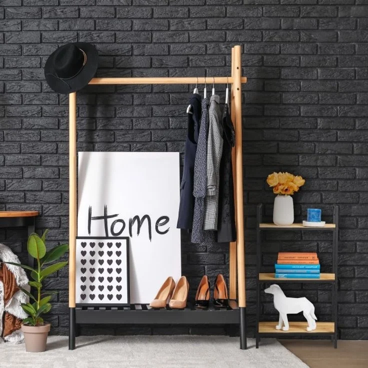 Standregal aus Bambus & Metall – Bild 3