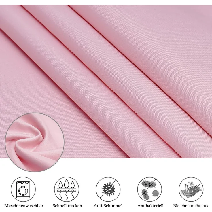 Duschvorhang 180x200 Rose Wasserdicht Anti-Schimmel Textil Vorhang Stoff – Bild 5