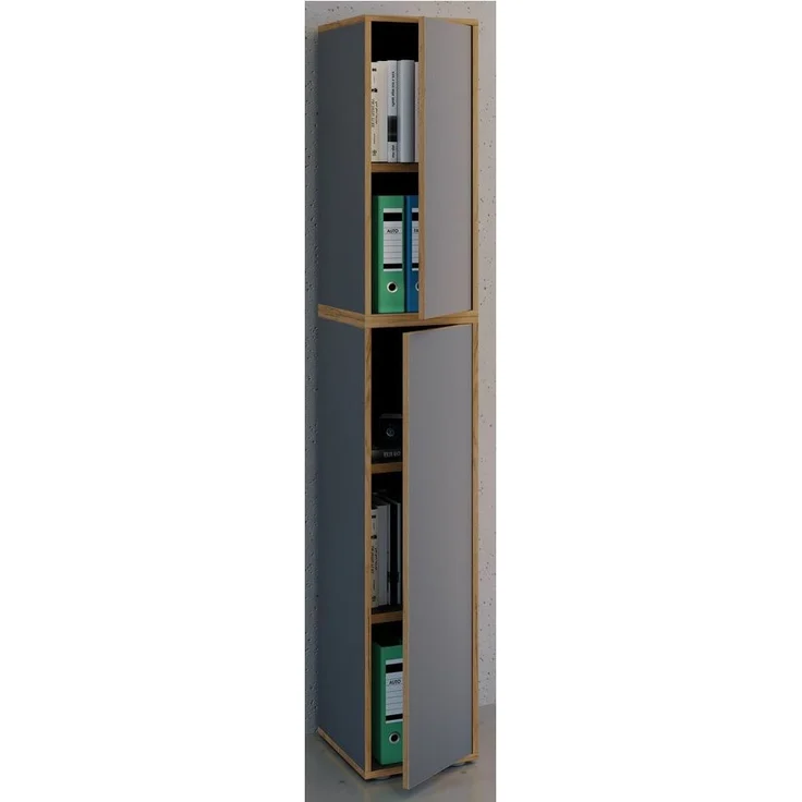 VCM Büroschrank Salia 920800 Anthrazit H. 183 x B. 30 x T. 33 cm – Bild 2