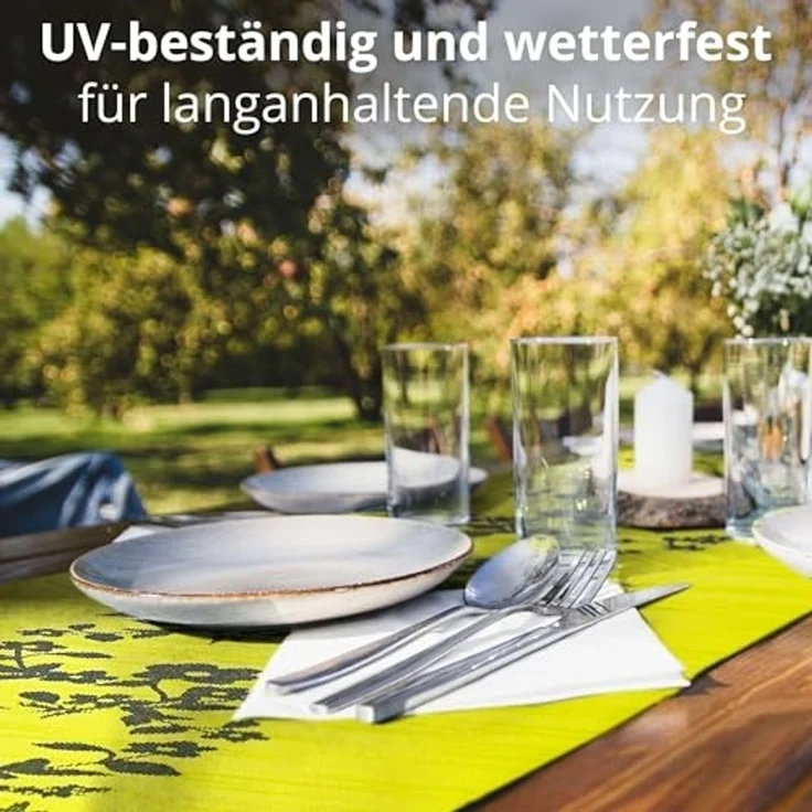 DecoHomeTextil Heimtextilmanufaktur Tischläufer Miami Tablerunner, wind- und wetterfest, UV-beständig, verrottungsfest – Bild 4
