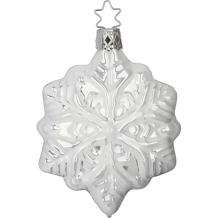 Schneeflocke 9cm, Inge Glas Weihnachtsschmuck