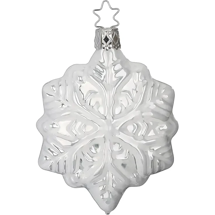 Schneeflocke 9cm, Inge Glas Weihnachtsschmuck