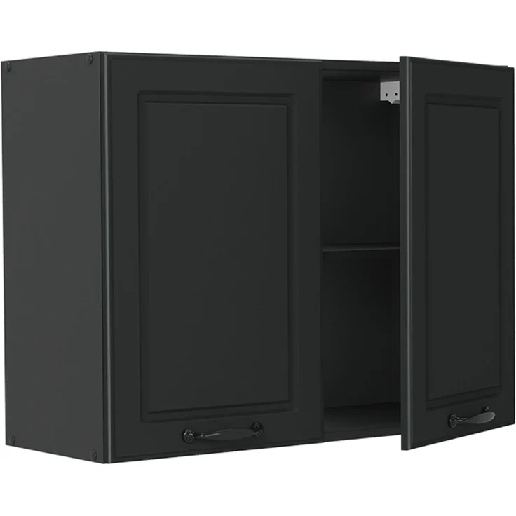 Küchenglasschrank R-Line Anthrazit Landhaus/Anthrazit 80 cm Vicco – Bild 3