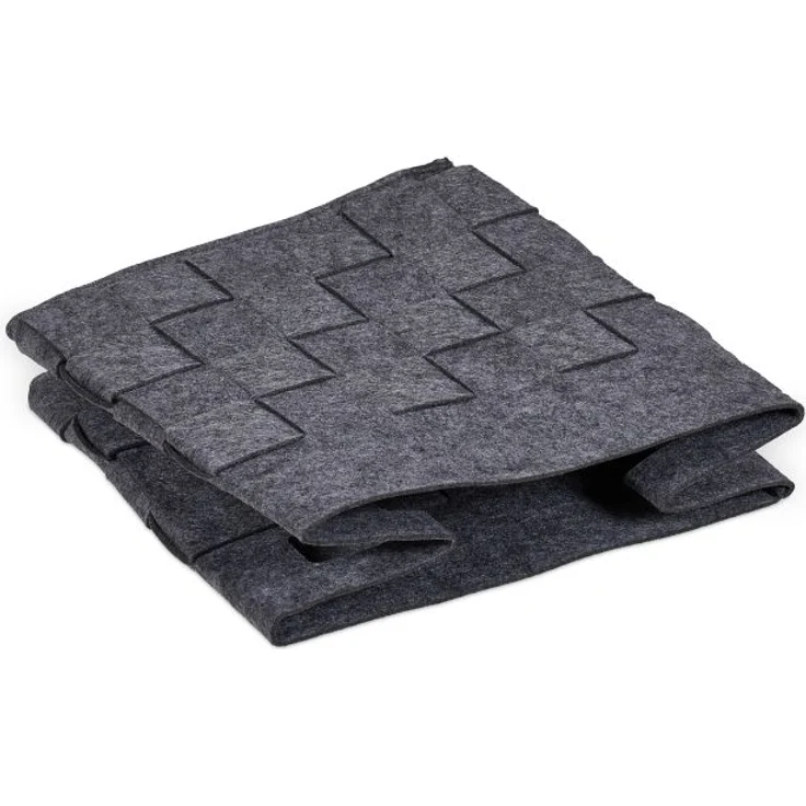 Grauer Aufbewahrungskorb Filz 2er Set 10047026 – Bild 6