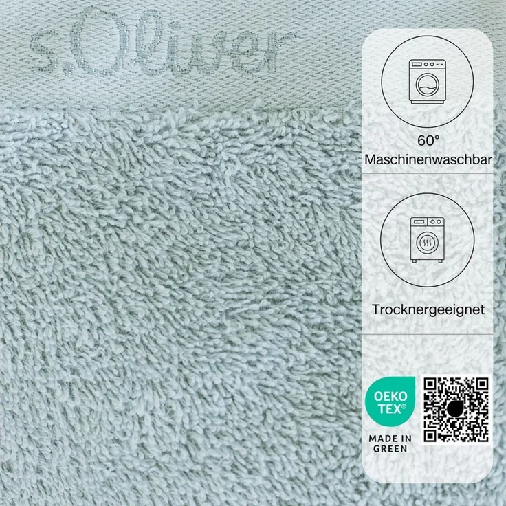 s.Oliver Waschhandschuh s.Oliver, Premium Qualität, 600 gr/m², auch als Sets erhältlich, Walkfrottier (1-St), große Farbauswahl, auch als Duschtuch, Handtuch, Gästetuch – Bild 4