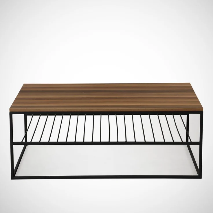 Skye Decor 'Etna - Walnut' Couchtisch, Walnuss, 95 x 43 x 55 cm – Bild 4