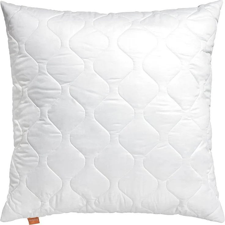 sleepling Kopfkissen Komfort 100, Füllung: 100 % Polyester (Fasern und Faserkugeln), Bezug: 100% Polyester, Seitenschläfer, Rückenschläfer, Bauchschläfer, 80x80 cm, 40x80 cm, 40x40 cm, Komfortfüllung, Made in EU, antiallergen – Bild 1