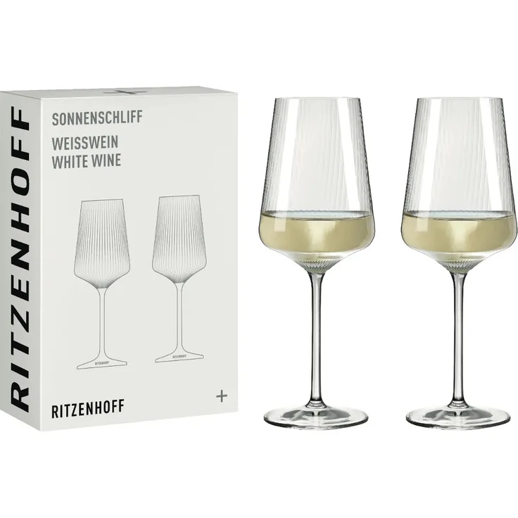 Ritzenhoff 8000003 Weißweinglas-Set #1 SONNENSCHLIFF RDT 2024 in Geschenkbox