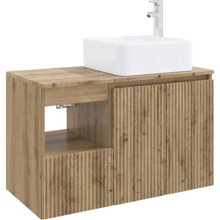 vidaXL Badezimmerschrank-Set 2 stk. Artisan-Eiche 83 x 35 x 80 cm 3404073 – Bild 2