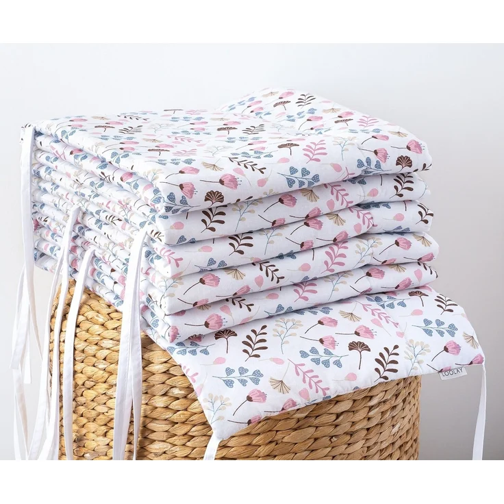 Loolay Bettnestchen 2026 TREND Muster Babybett BETTUMRANDUNG 420, 360, 210, 180 x 30cm, (Neugeborene Baby Erstausstattung PREMIUM Geschenk HASE, ROSE, IGEL, HERZ, Bärchen, Babybett Umrandung Kopfschutz Nestchen Babynest für Mädchen und Junge), 100% Eur... – Bild 2