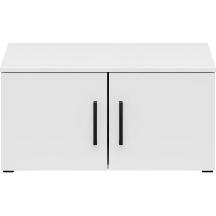 Carryhome 'MULTISTAURAUM' Aufsatzschrank Mehrzweckschrank, Holznachbildung Weiß, 70 x 35 x 40 cm, 2 Drehtüren – Bild 6