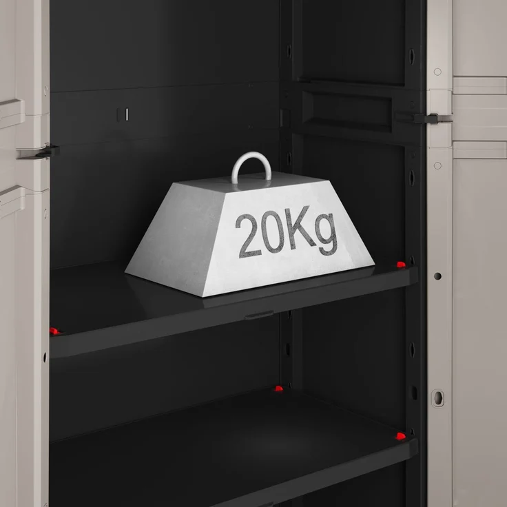 Keter Kunststoffschrank Pro niedrig 68 x 39 x 90 cm – Bild 5