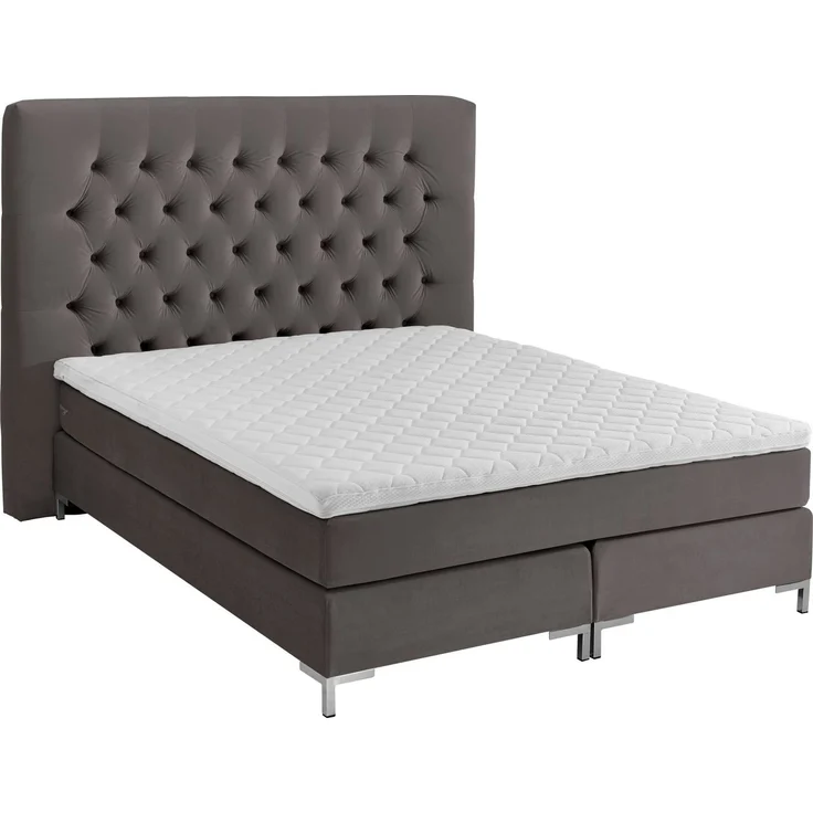ATLANTIC home collection Boxspringbett Ronja, mit Topper und extra hohem Kopfteil – Bild 2