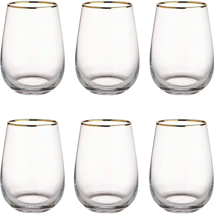 BUTLERS Longdrinkglas TOUCH OF GOLD, Glas