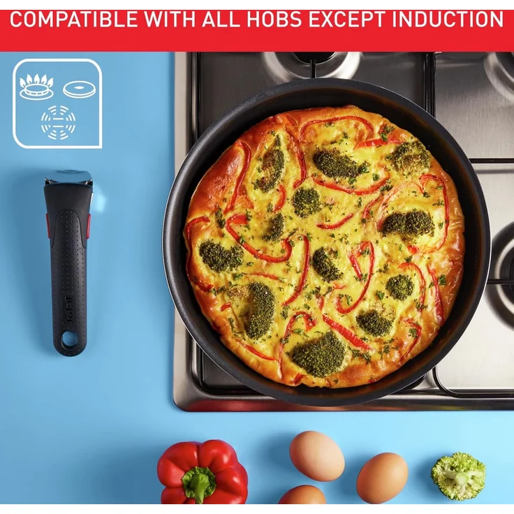 Tefal Pfannen-Set Ingenio Easy Cook & Clean On, Aluminium (Set, 10-tlg), abnehmbarer Griff, Antihaftversiegelung, Thermo-Signal, made in France – Bild 7