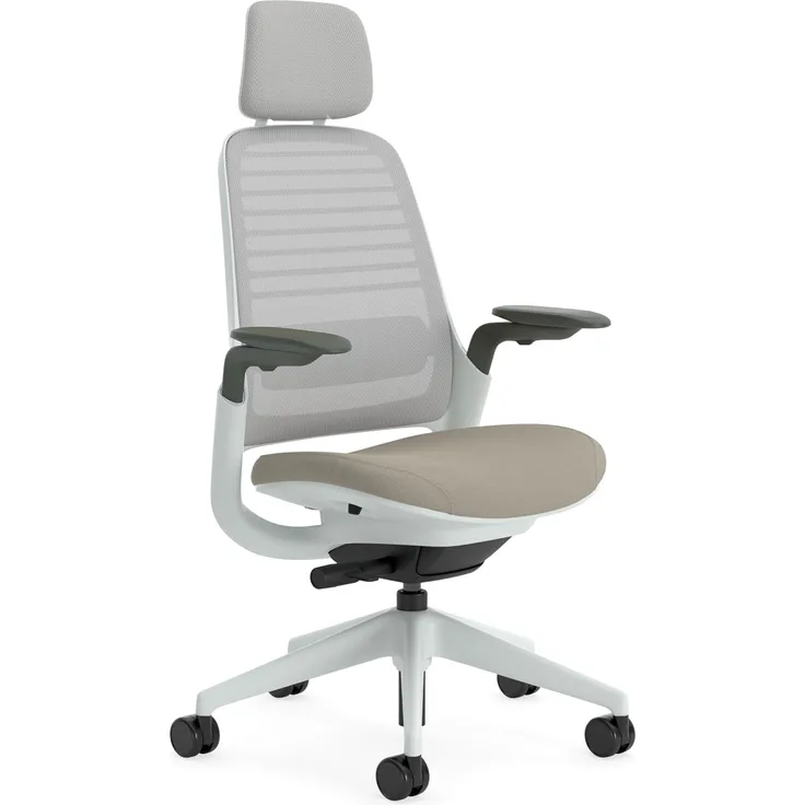 Steelcase Series 1 with headrest Bürostuhl, Plastic, Trüffel, 66 x 64 x 112
