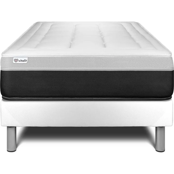 Matratzenset VITAL FORM 120 x 190 cm Bettrahmen Kit weiß – Bild 1