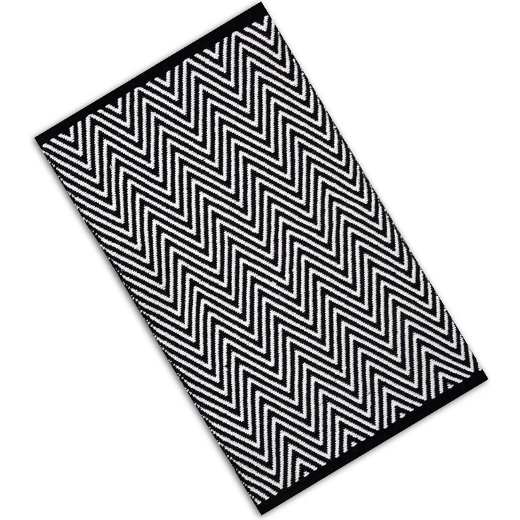 Teppich Läufer Matte Unterlage Vorleger Fußabtreter, breite Auswahl an modernen Fleckerl- und Baumwollteppiche (50x80 cm / Zigzag) – Bild 6