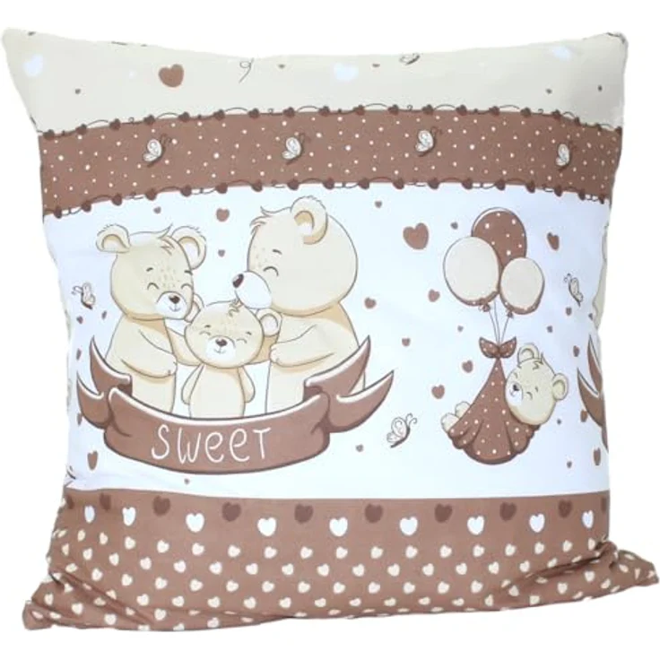 Primawela Kissenbezüge Baby Kinder Kissenbezug 80 x80 cm Kissenhülle Bezug für Kissen – Bild 2